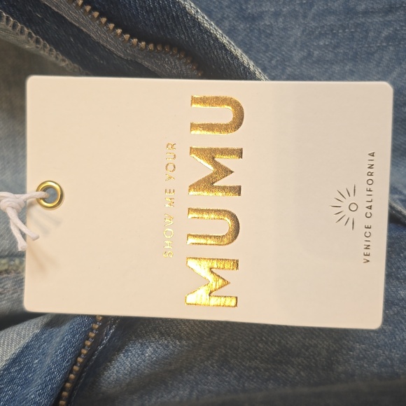 NWT Show Me Your MuMu Thw Cargo Jeans. Size 31 - Picture 8 of 12